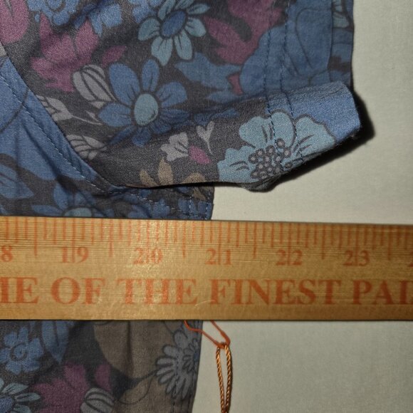 Howler Bros Shirt Men's Small H Bar B Pearl Snap S/S Flower Power Blue NEW - Picture 6 of 7